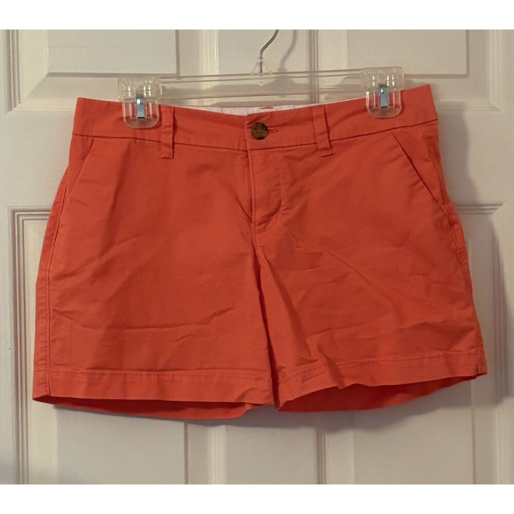 Old Navy Womens Size 2 Coral Pink Everyday Chino Shorts Cotton Blend - Picture 4 of 6